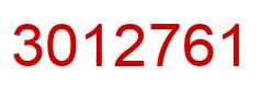 Number 3012761 red image