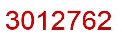 Number 3012762 red image