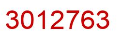 Number 3012763 red image