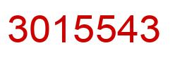 Número 3015543 imagen rojo