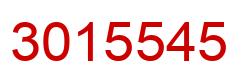 Number 3015545 red image