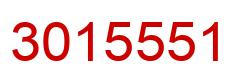 Number 3015551 red image