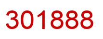 Number 301888 red image