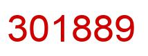 Number 301889 red image