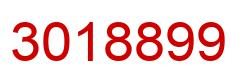 Number 3018899 red image