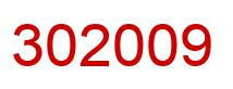 Number 302009 red image