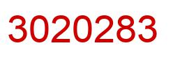 Number 3020283 red image