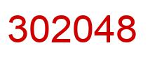 Number 302048 red image
