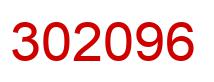 Number 302096 red image