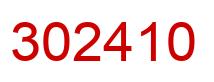 Number 302410 red image