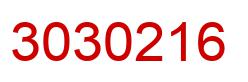 Number 3030216 red image