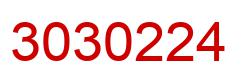 Number 3030224 red image