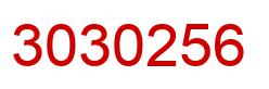 Number 3030256 red image
