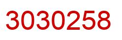 Number 3030258 red image