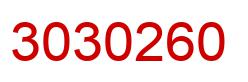 Number 3030260 red image