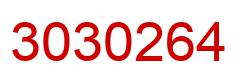 Number 3030264 red image