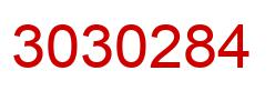 Number 3030284 red image