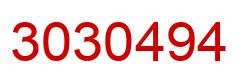 Número 3030494 imagen rojo