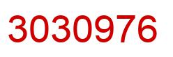 Number 3030976 red image