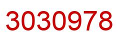 Number 3030978 red image