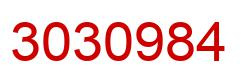 Number 3030984 red image