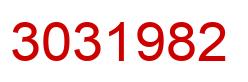 Number 3031982 red image
