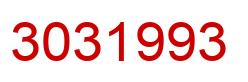Number 3031993 red image