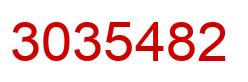 Number 3035482 red image