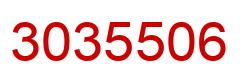 Number 3035506 red image