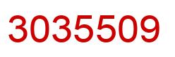 Number 3035509 red image