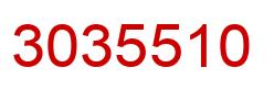 Number 3035510 red image