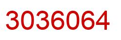 Number 3036064 red image