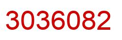 Number 3036082 red image