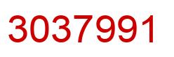 Número 3037991 imagen rojo