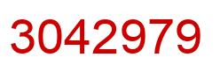 Number 3042979 red image