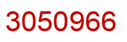 Number 3050966 red image