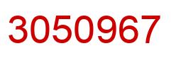 Number 3050967 red image