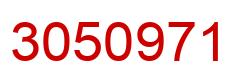Number 3050971 red image