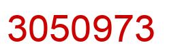 Number 3050973 red image