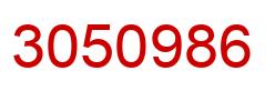 Número 3050986 imagen rojo