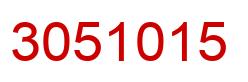 Number 3051015 red image