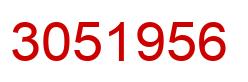 Number 3051956 red image