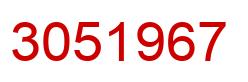 Number 3051967 red image