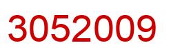 Número 3052009 imagen rojo