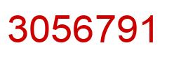 Number 3056791 red image