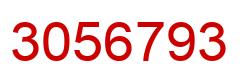 Number 3056793 red image