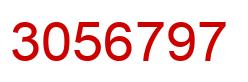 Number 3056797 red image