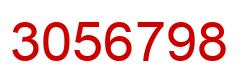 Number 3056798 red image
