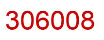 Number 306008 red image