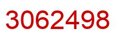 Number 3062498 red image